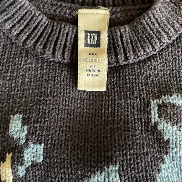 Boys 2T Blue whale knit sweater - Picture 4 of 4